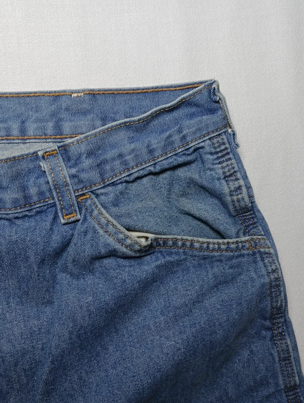 Vintage Big Ben Mens Relaxed Fit Carpenter Work Jeans 36X34 Medium Wash Denim
